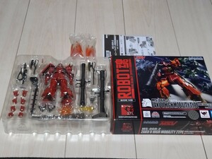 即決極美品 ROBOT魂 機動戦士ガンダム SIDE MS MS-06R-2 ジョニーライデン専用高機動型ザク2 ver.A.N.I.M.E. 台座魂ステージ付 ロボット魂