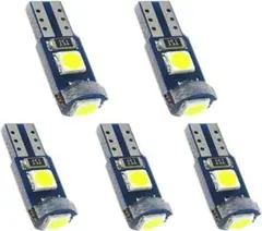 5個セット　LED T5 3030SMD 3連 ホワイト　電球 led M9