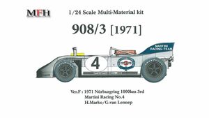 MFH Porsche 908/03 Ver. D #3 Martini Nrburgring 1971 1/24 k373 海外 即決