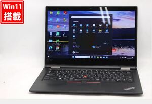 中古良品 フルHD タッチ 13.3型 Lenovo ThinkPad X390 Yoga Windows11 八世代 i5-8365U 16GB NVMe 256GB-SSD カメラ 無線 Office 管:1732v