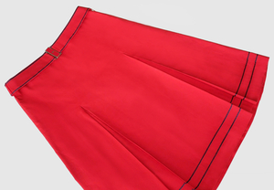 美品 49,000円 BURBERRY ひざ丈スカート レディースS～Mサイズ36～38レッド赤ピンク フレアースカートICBギャザースカート吊り台形スカート