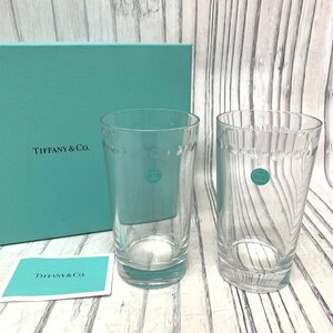 s001 K1 保管品 ティファニー グラス タンブラー 2点セット ペア スウィングHB Tiffany＆Co.