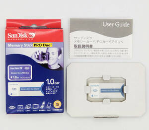 【同梱歓迎】【美品】SanDisk メモリースティックPRO Duo 1.0GB 外箱・ケース付 ●Memory Stick●サンディスク