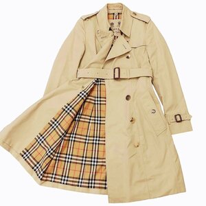 バーバリー BURBERRY LONDON ENGLAND CHELSEA チェルシー ヘリテージ トレンチコート ロングコート ノバチェック イングランド製 ハニーベ