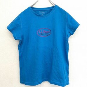 L.L.Bean　エルエルビーン　半袖　ビッグロゴ　Tシャツ　ブルー　メンズ　Sサイズ　水色　アウトドア　登山　キャンプ　古着