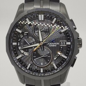 【美品】CASIOカシオOCEANUSオシアナスOCW-S3000BL-1AJFO箱保付きメンズ腕時計