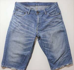 ♂ Levi’s SF502ハーフパンツ▲程度良好▲USEDヒゲ落ち加工▲W３２