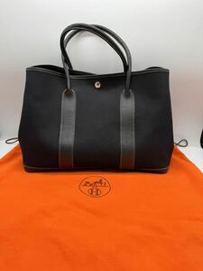 ★ HERMES / エルメス ガーデンパーティ トートバッグ ブラック 保存袋付き ブランド 中古品 0427SA