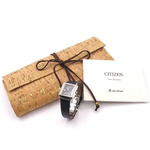 apf582☆【CITIZEN/シチズン】エル エコドライブ ダイヤモンド付 レディース ソーラー腕時計 G620-S117780■52B67