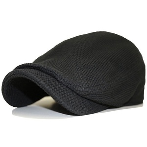 【大きいサイズ】 帽子 メンズ 送料無料 ゴルフ帽子 ビッグサイズ ハンチング ビッグワッフルつばロング ブラック
