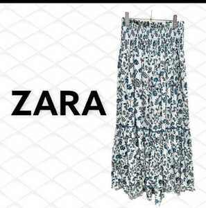 新品タグ付き★定価6,990円★ザラ/ZARA★小花柄（フラワープリント）ロングスカート★リゾートではベアトップドレスにも♪