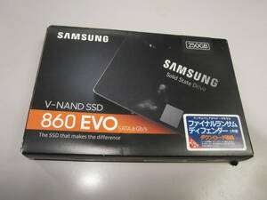 SAMSUNG 860 EVO 250GB SATA 2.5インチ 内蔵 SSD (新品未開封品・箱難あり)