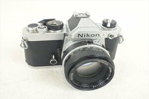 ☆ Nikon ニコン FM フィルム一眼レフ NIKKOR 50mm 1.8 中古 現状品 240407A5278