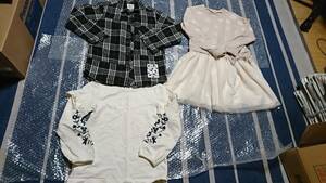 女の子　衣類　服　130　まとめ売り　3点　中古　保管品