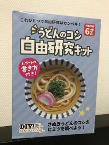 ☆未使用☆うどんのコシ 自由研究キット／さぬきうどん、レポートの書き方付き／クリスマスプレゼントにも／料理、工作