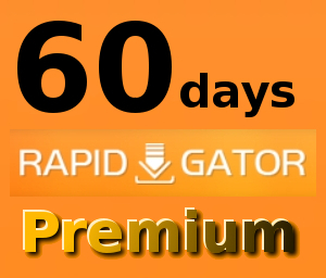【自動送信】Rapidgator 公式プレミアムクーポン 60日間 初心者サポート