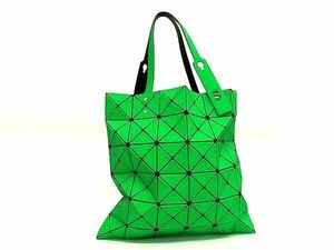 ■新品同様■ BAO BAO ISSEY MIYAKE バオバオイッセイミヤケ ルーセント PVC ハンドバッグ トートバッグ グリーン系 AX3663