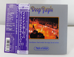 帯付き 紙ジャケCD「ディープパープル Deep Purple/メイド・イン・ヨーロッパ Made in Europe」完全限定盤 ライヴ・イン・パリ WPCR-12269