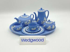 WEDGWOOD ウェッジウッド JASPERWARE Miniature Tea set ジャスパーウェア ミニチュア ティーセット *T471