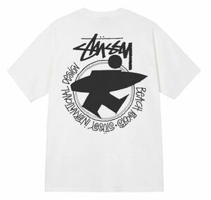 送料込み　新品　未使用　STUSSY S beach roots tee surfer ステューシー　ビーチルーツ　Tシャツ surf man 白