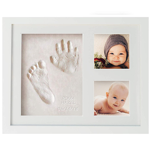 赤ちゃん 手形 足型 フォトフレーム 写真立て ベビープリント 出産祝い 誕生日 新生児 男の子 女の子 プレゼント ギフト