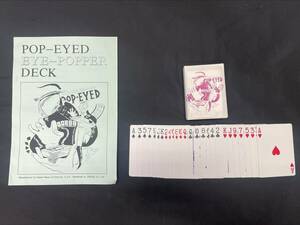 【G587】POP-EYED EYE-POPPER DECK　ポップアイデック　トリックス　ギミックカード　レクチャー　ギミック　マジック　手品