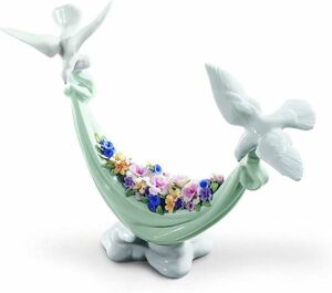 リヤドロ LLADRO 平和の花かご 01006579 鳩