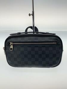 LOUIS VUITTON◆アンブレール_ダミエ・グラフィット/N41289/ショルダーバッグ/PVC/ブラック