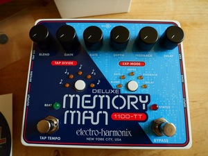 1000回記念 送料無料 中古美品 国内正規品 electro-harmonix Deluxe Memory Man 1100-TT Analog Delay アナログ ディレイ・タップテンポ