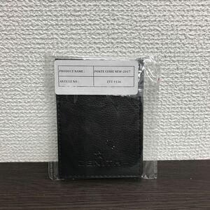 ②未使用保管品★ZENITH/ゼニス　カードケース　レザー　黒
