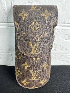 【FS02912000】LOUIS VUITTON ルイヴィトン モノグラム メガネケース エテュイ リュネット ブラウン ラバ Louis GUCCI ヴェトモン シャネル