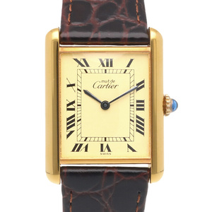 カルティエ マストタンク 腕時計 時計 GP 手巻き ユニセックス 1年保証 CARTIER 中古