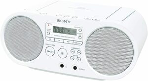 【限界値下げ】SONY AUX CDラジオ 高音質 ZS-S40 ホワイト 美品