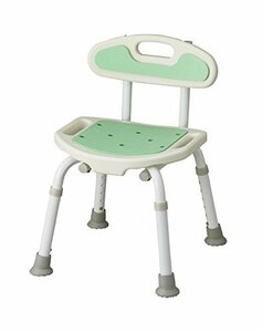 お風呂椅子 【選べる4色】 サテライト 福浴軽量コンパクトシャワーチェアー 高さ調節6段階 背もたれ付き