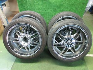 DIABRO TIRAD 22インチ 22x9.5J PCD139.7 +13 6H 265/40ZR22 4本　※ 個人宅配送不可　　2024.2.26.O.10-A30　24020114