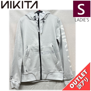 【OUTLET】 NIKITA CASE FZ HOODIE カラー:WHITE Sサイズ レディース スノーボード スキー 撥水 パーカー フーディー アウトレット