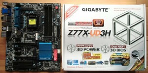 Win10確認済 LGA1155 ATXマザボ GIGABYTE GA-Z77X-UD3H(REV:1.1) (Z77チップセット/BIOS:F20e）