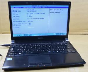 起動確認のみ(ジャンク扱い) 東芝 dynabook RX3 SM240E/3HD CPU:Core i5-M520 RAM:4G HDD:無し (管:KP077