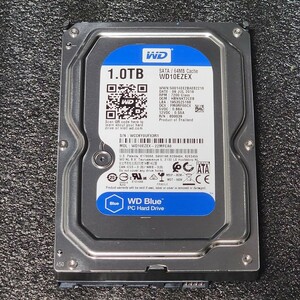 【送料無料】WesternDigtal WD Blue WD10EZEX-22MFCA0 1TB 3.5インチ内蔵HDD 2018年製 フォーマット済み 正常品 PCパーツ 動作確認済