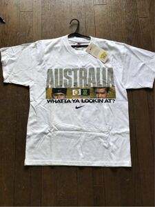 オーストラリアンオープン1997 新品未使用 タグ付き ナイキ アガシ サンプラスtシャツ US Sサイズ