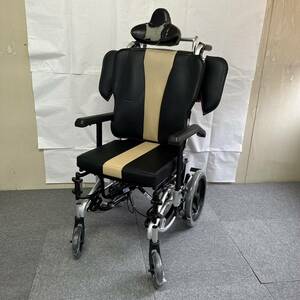 【中古車椅子】MiKi（ミキ）ティル&トリクライニング車椅子（介助）多機能　足踏み連動式駐車ブレーキ③