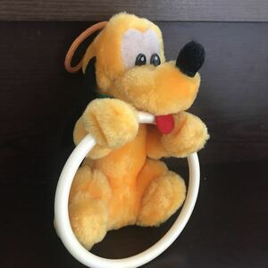 激レア 東京 ディズニーランド 購入 1990年代前半 プルート タオルハンガー ぬいぐるみ 検 ミッキー ミニー フィギュア