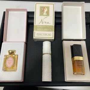 ※10000　CHANEL　N°5　残6割　NINA　RICCI　残5割　クリスチャンディオール　残9割　3点