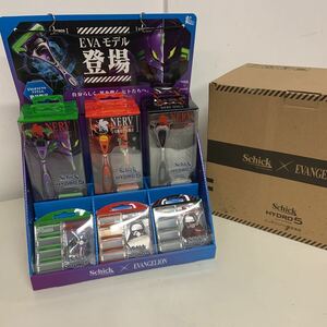 エヴァンゲリオン　Schick HYDRO5 髭剃り　6点セット　　替え刃3種