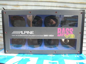 ALPINE アルパイン SWR-V80A 13cm 8スピーカー MAX600W サブウーハー 動作確認済 中古 