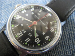 1974年製 TIMEX タイメックス ブラックダイヤル MADE IN GREAT BRITAIN ブリティッシュウォッチ 英国手巻腕時計 稼働良品 注油済み