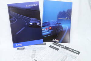 カタログ TOYOTA ALTEZZA アルテッツァ(A4判36頁) gita ジータ(40頁) 2冊 2001年 価格表付 ＊ヨイレ