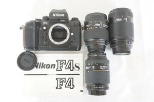 Nikon ニコン F4 フィルムカメラ AF NIKKOR 28-105mm F3.5-4.5D 70-210mm F4-5.6 レンズ 等 4点 まとめてセット 7004178011