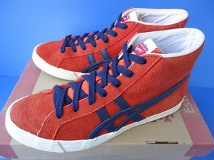 10125■美品 箱付き asics onitsukatiger TH2C4L アシックス オニツカタイガー ハイカット スニーカー ファブレ オレンジ 25 cm