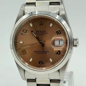 ROLEX ロレックス オイスター　パーペチュアル　デイト 15200 ボーイズ　34mm 自動巻き ピンク SS 